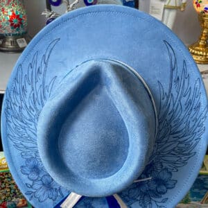 Azure Wings Wide-Brim Hat